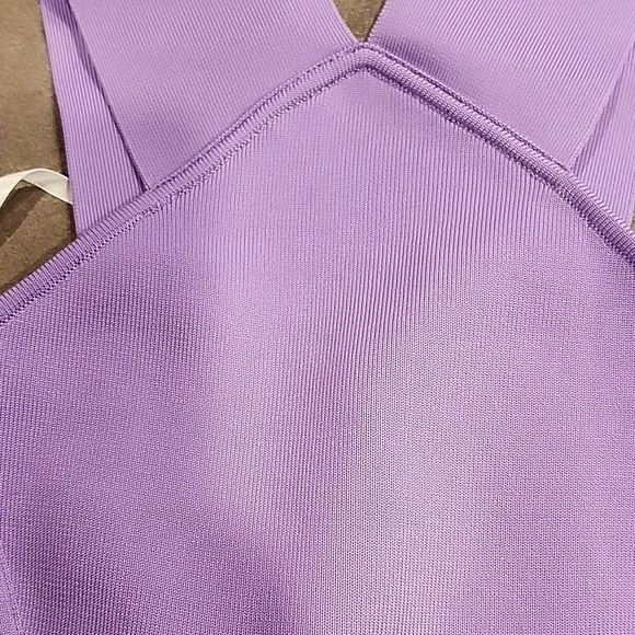Herve Leger Purple Crop Top NWT - Picture 6 of 7